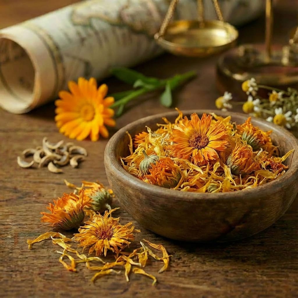Flor de Caléndula cortada